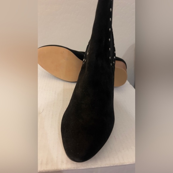 Rebecca Minkoff Sara black suede leather size 91/2‎ studded booties - Picture 7 of 11